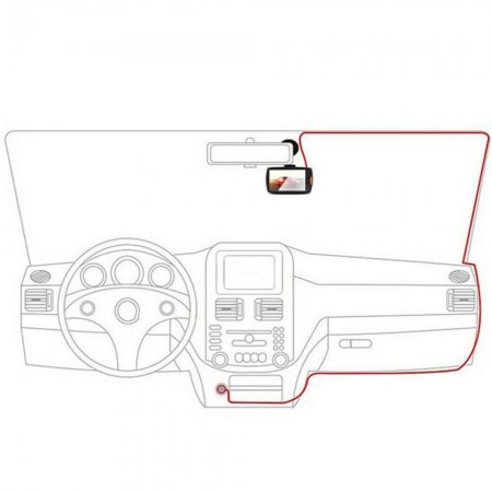 Videocamera sicurezza auto veicoli registratore video monitor HD file JPG 6,8 cm 