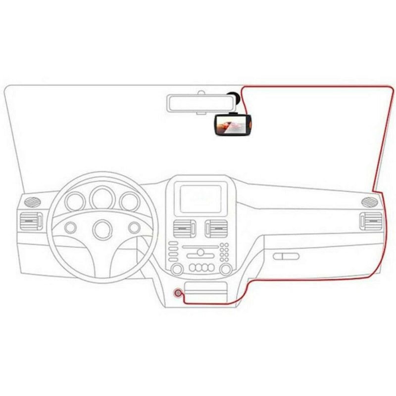 Videocamera sicurezza auto veicoli registratore video monitor HD file JPG 6,8 cm 