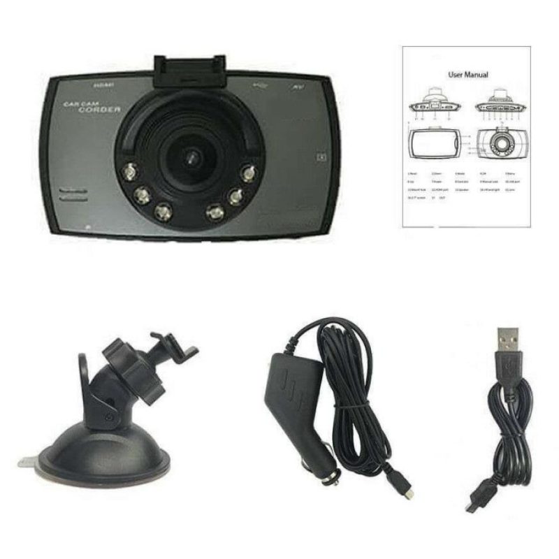 Videocamera sicurezza auto veicoli registratore video monitor HD file JPG 6,8 cm 