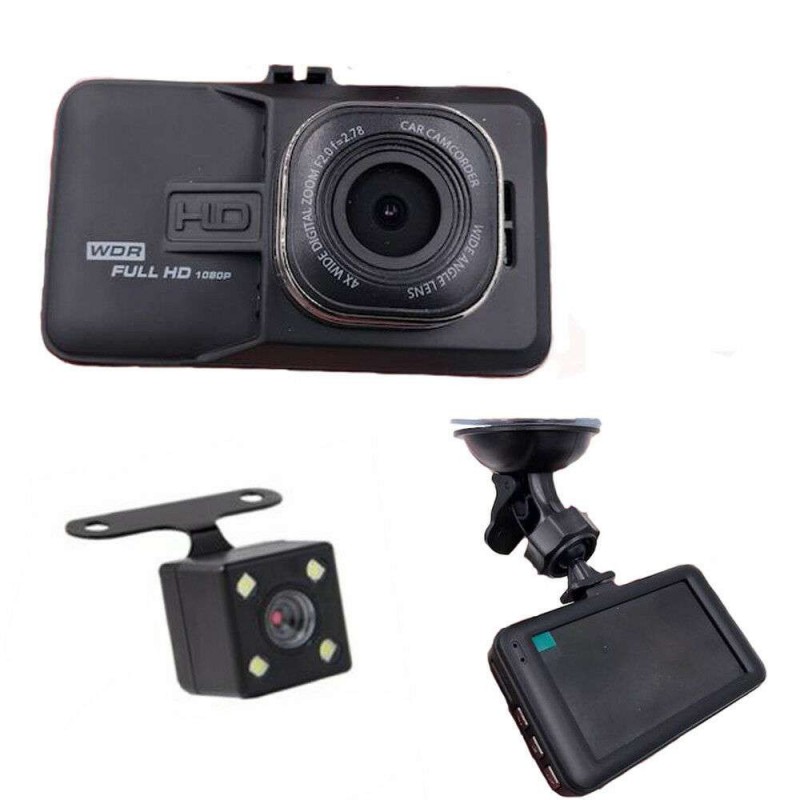 Videocamera sicurezza auto veicoli registratore video monitor HD 6,8 cm cavo USB 