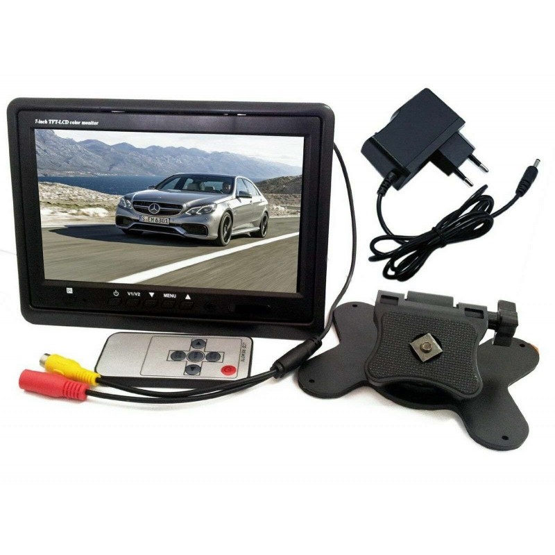 Videocamera con mini camera registratore video monitor HD anteriore posteriore 