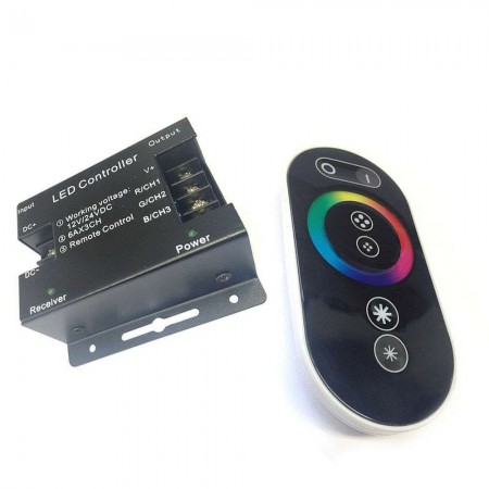Led controller Telecomando touch regolazione luci strisce RGB 12V 24V centralina 