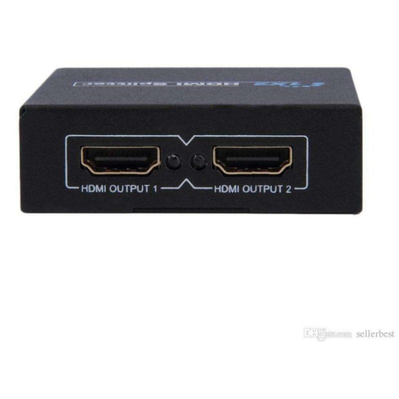 Splitter sdoppiatore HDMI 1.4 alta risoluzione 3D 2 uscite TV DVD televisore 