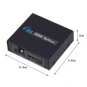 Splitter sdoppiatore HDMI 1.4 alta risoluzione 3D 2 uscite TV DVD televisore 