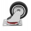 4 ruote gomma ricambio carrello rotella con staffa misure varie ruota girevole  4 ruote gomma ricambio carrello rotella con staffa misure varie ruota girevole
