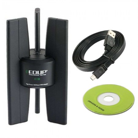 Adattatore ricevitore wireless 2.4 GHz ricezione segnale WIFI LAN cavo USB 2.0 