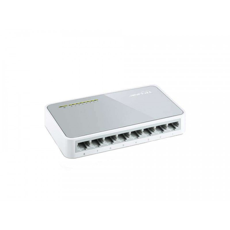 TP-LINK modem router wifi 8 porte RJ45 rete collegamento TL-SF1008D casa ufficio 