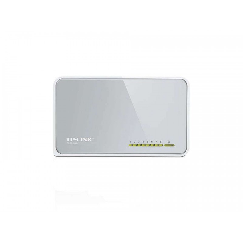 TP-LINK modem router wifi 8 porte RJ45 rete collegamento TL-SF1008D casa ufficio 