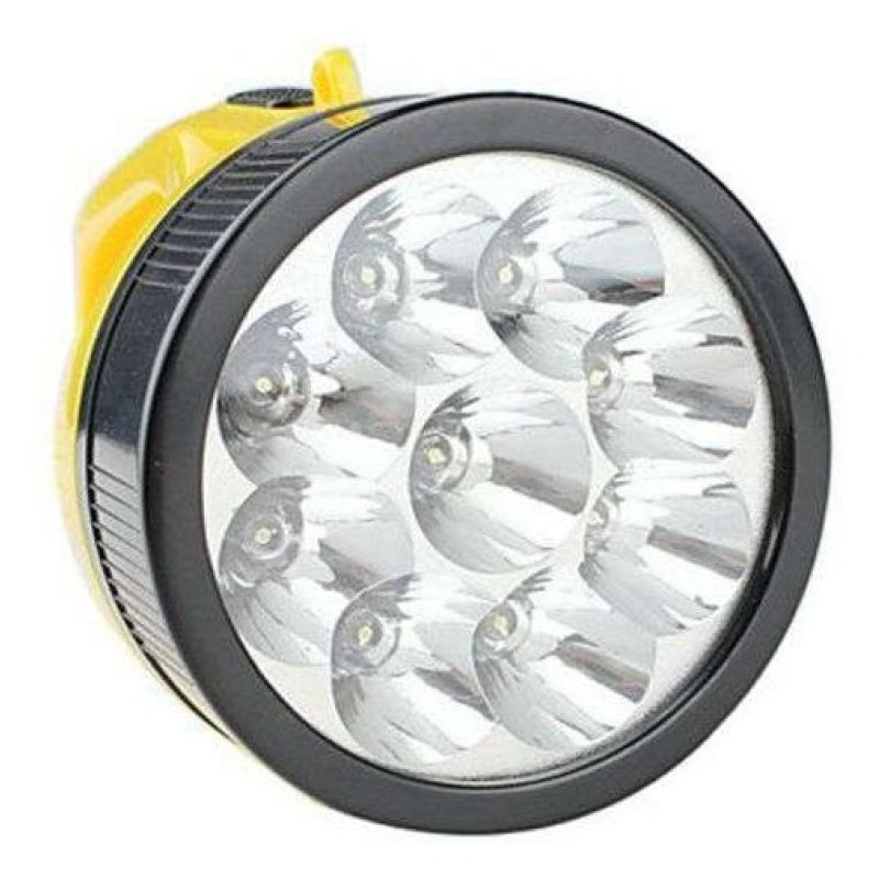 Torcia 9 LED ricaricabile da lavoro lampada garage bricolage 710-A luce torce