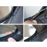 NUOVO Coprivolante universale cucire simil pelle volante ago filo colore nero 