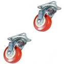 4 ruote plastica ricambio carrello rotella Freno staffa misure varie girevole  4 ruote plastica ricambio carrello rotella Freno staffa misure varie girevole
