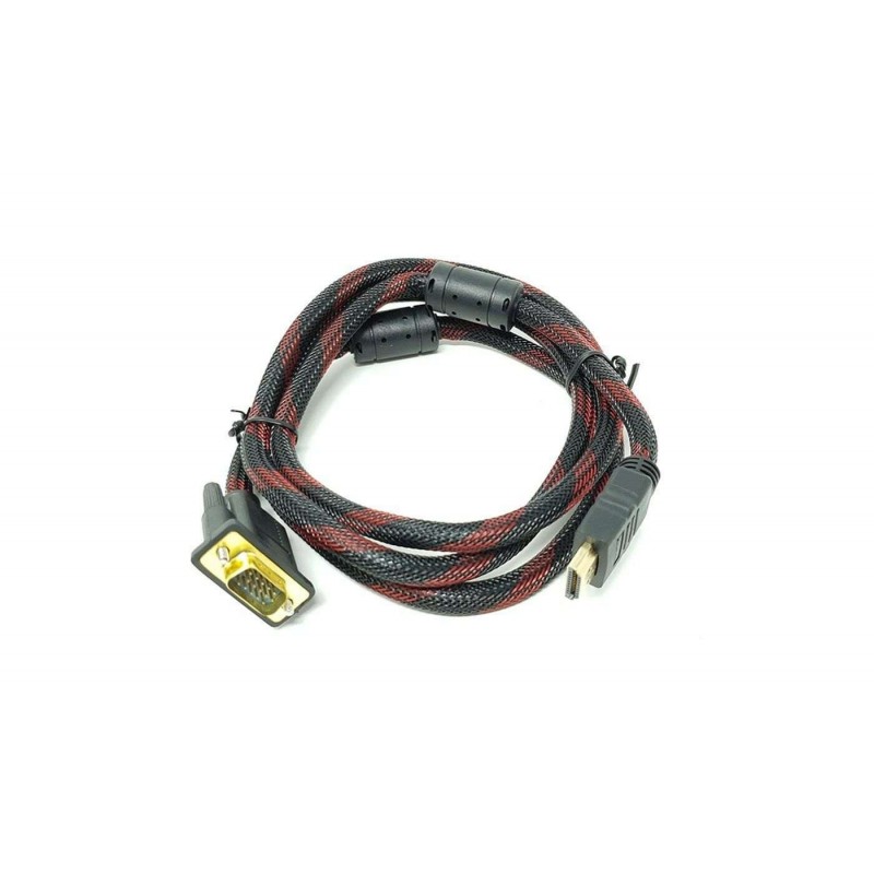 Cavo VGA a HDMI cavo telato 1,5 m trasmettere segnale video PC a lettori hdmi