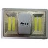 Luce emergenza a 4 LED calamita velcro adesivo fissaggio interruttore on off