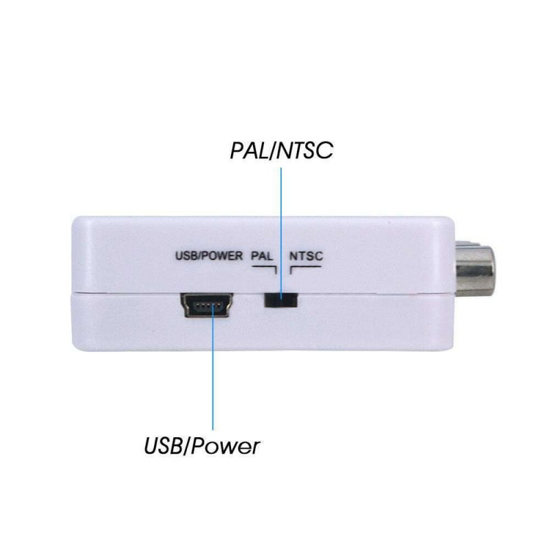Convertitore adattatore da HDMI a AV supporto 2AV CVBS video TV segnali audio