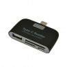 Lettore memory card reader micro USB adattatore ingresso USB schede di memoria