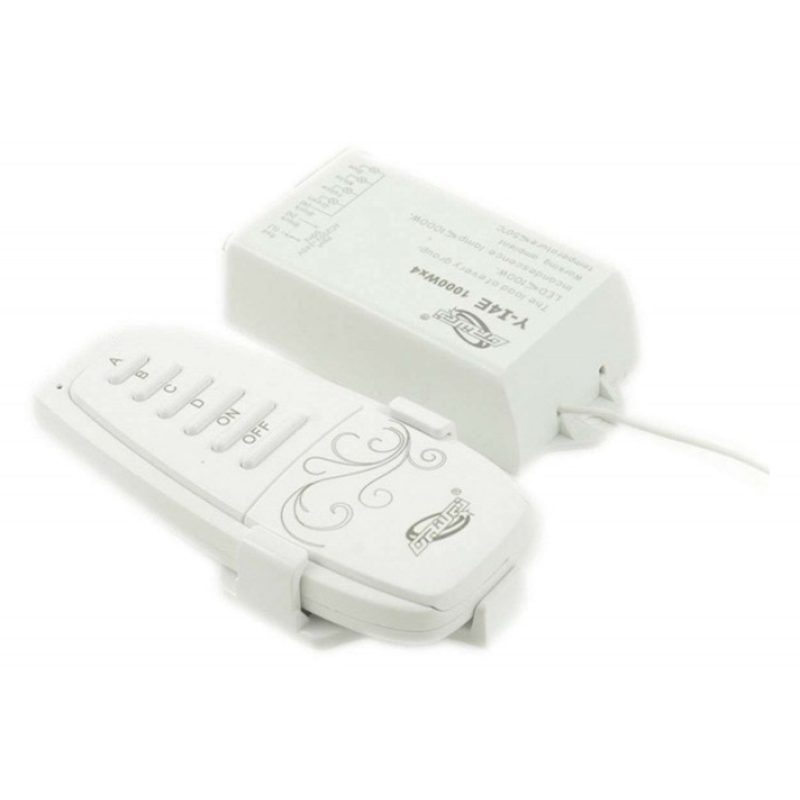 Interruttore wireless centralina luci accensione senza fili 4 canali Y14E casa