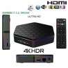 Smart TV box Android IPTV 3 GB ram 32GB rom wifi telecomando andowl 4K HDR Q5