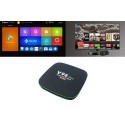 Smart TV box Android 4GB ram 32GB rom wifi telecomando 4K HD cavo HDMI H96 pro