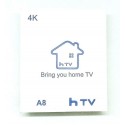 Smart TV box Android 2GB ram 16GB rom wifi telecomando HDMI IPTV RCA hTV A8