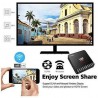 Smart TV box Android 7.1 ram 4GB rom 16GB wifi 4K HD telecomando iptv V88 piano