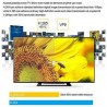 Smart TV box Android 7.1 ram 4GB rom 16GB wifi 4K HD telecomando iptv V88 piano