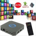 Smart TV box Android 7.1 2GB ram 16GB rom wifi 4K HD telecomando iptv X96 mini