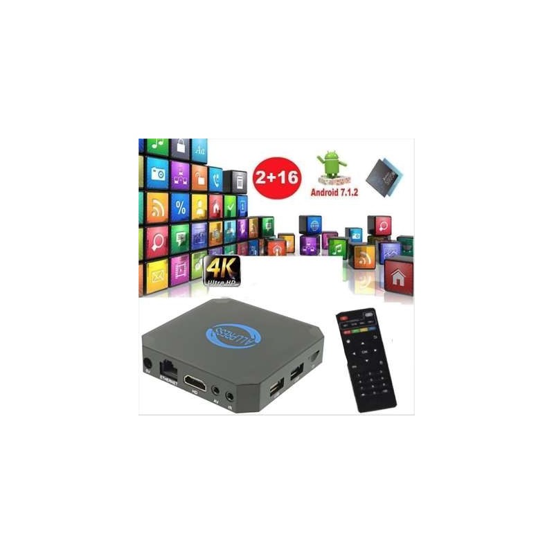 Smart TV box Android 7.1 2GB ram 16GB rom wifi 4K HD telecomando iptv X96 mini