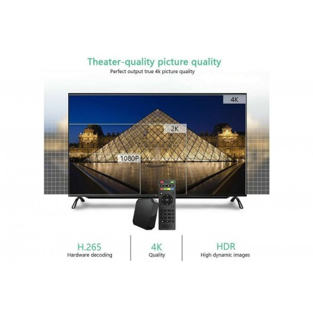 Smart TV box Android 7.1 2GB ram 16GB rom wifi 4K HD telecomando iptv X96 mini