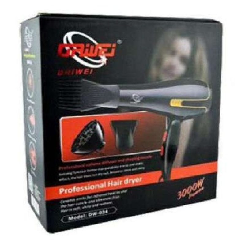 DRIWEI Phon professionale 3000 W asciugacapelli hair diffusore beccuccio DW-034 