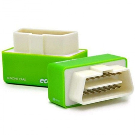 Modulo aggiuntivo OBD2 centralina auto BENZINA car riduzione consumi nitro VERDE 