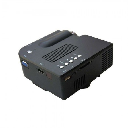 Proiettore LED 400 Lumen videoproiettore HDMI VGA AV Cinema casa video 24 W 