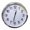 Orologio Da Parete Tondo con cromatura Quarzo Muro 28cm di Diametro Breaker235 