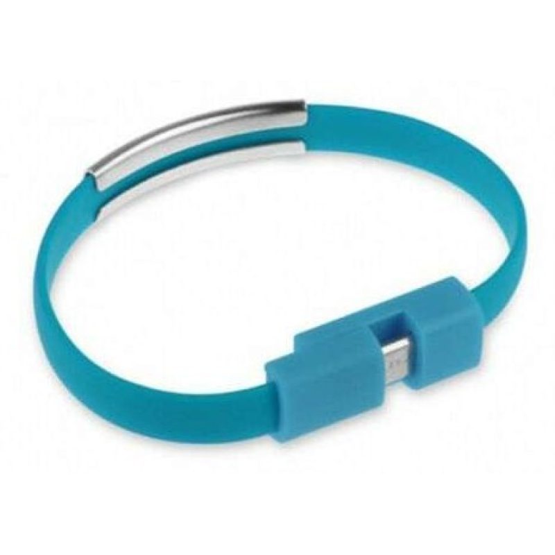 Cavo dati USB bracciale ricarica caricatore smartphone android cavetto microUSB 