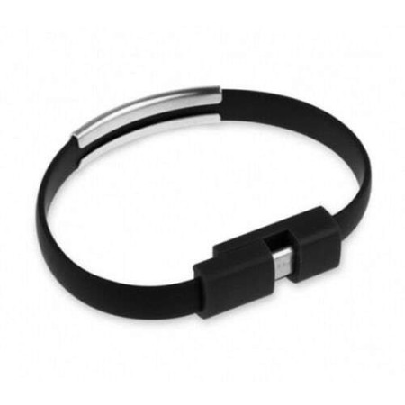 Cavo dati USB bracciale ricarica caricatore smartphone android cavetto microUSB 