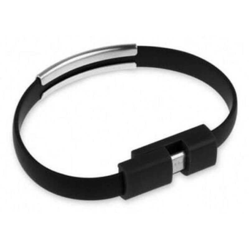 Cavo dati USB bracciale ricarica caricatore smartphone android cavetto microUSB 