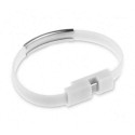 Cavo dati USB bracciale ricarica caricatore smartphone android cavetto microUSB 