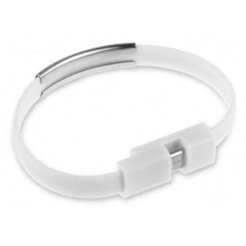 Cavo dati USB bracciale ricarica caricatore smartphone android cavetto microUSB 