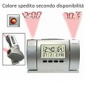 Sveglia orologio doppia proiezione ora gradi proiettore led LCD temperatura casa Sveglia orologio doppia proiezione ora gradi proiettore led LCD temperatura casa
