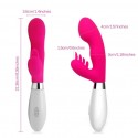 Vibratore dildo punto G doppio stimolatore vibrazione clitoride fallo sextoys 