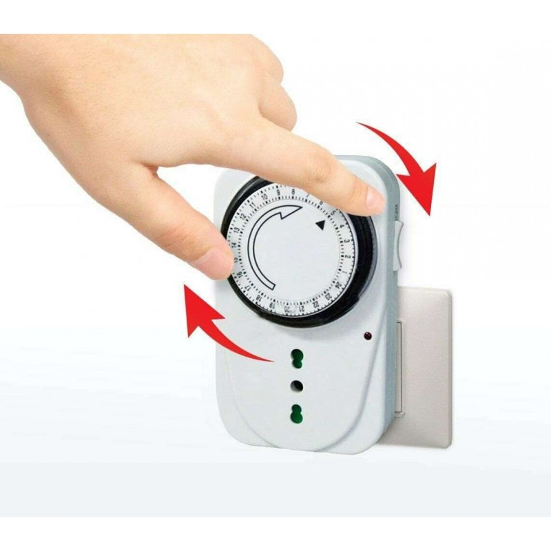 Timer digitale presa elettrica programmabile 230V corrente casa controllo luci