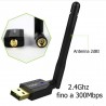Chiavetta USB adattatore Antenna ricevitore segnale wireless WIFI 300Mbps dongle 