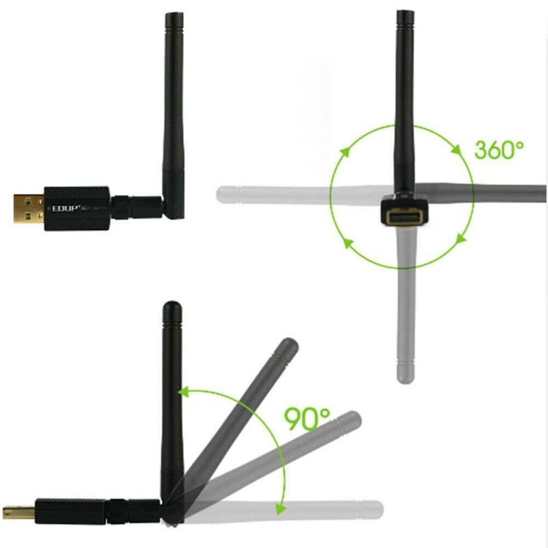 Chiavetta USB adattatore Antenna ricevitore segnale wireless WIFI 300Mbps dongle 