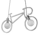 Lampada Vintage Bicycle soffitto 2 luci LED E27 plafoniera sospensione salotto 