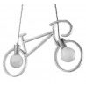 Lampada Vintage Bicycle soffitto 2 luci LED E27 plafoniera sospensione salotto 