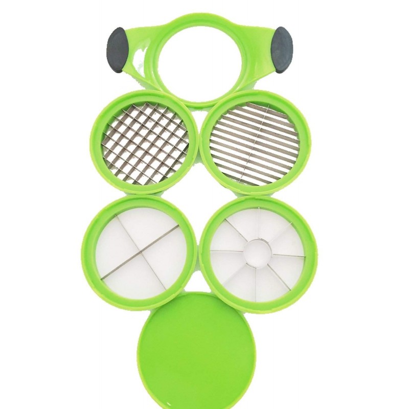 Affettatutto tagliatutto 4 in 1 taglia affetta verdure frutta sminuzza Nicer Vegan Cutter [Classe di efficienza energetica A+++]