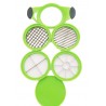 Affettatutto tagliatutto 4 in 1 taglia affetta verdure frutta sminuzza Nicer Vegan Cutter [Classe di efficienza energetica A+++]