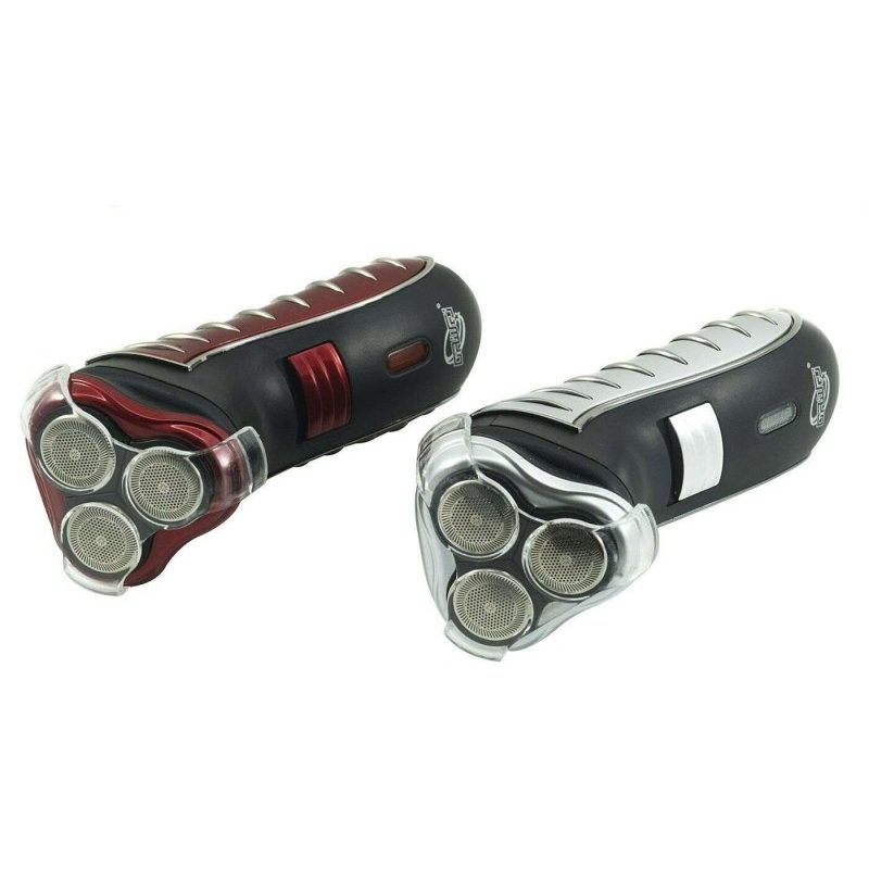 Rasoio regolabarba tripla testina barba uomo ricaricabile 3 testine 3W rscw-258