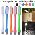 Luce Led flessibile mini luce nottura con USB lettura PC portatile lampada color 