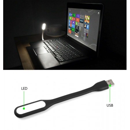 Luce Led flessibile mini luce nottura con USB lettura PC portatile lampada color 