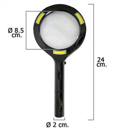 Lampada LED lente ingrandimento 2,5 zoom luce portatile libro gioielli luci casa 